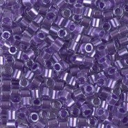 Miyuki delica kralen 8/0 -Sparkling purple lined crystal DBL-906